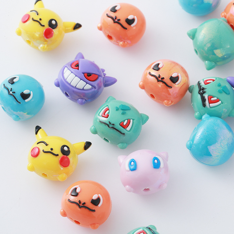 Phone Accessories Diy - 12 piezas Pokémon: Cuentas de resina,