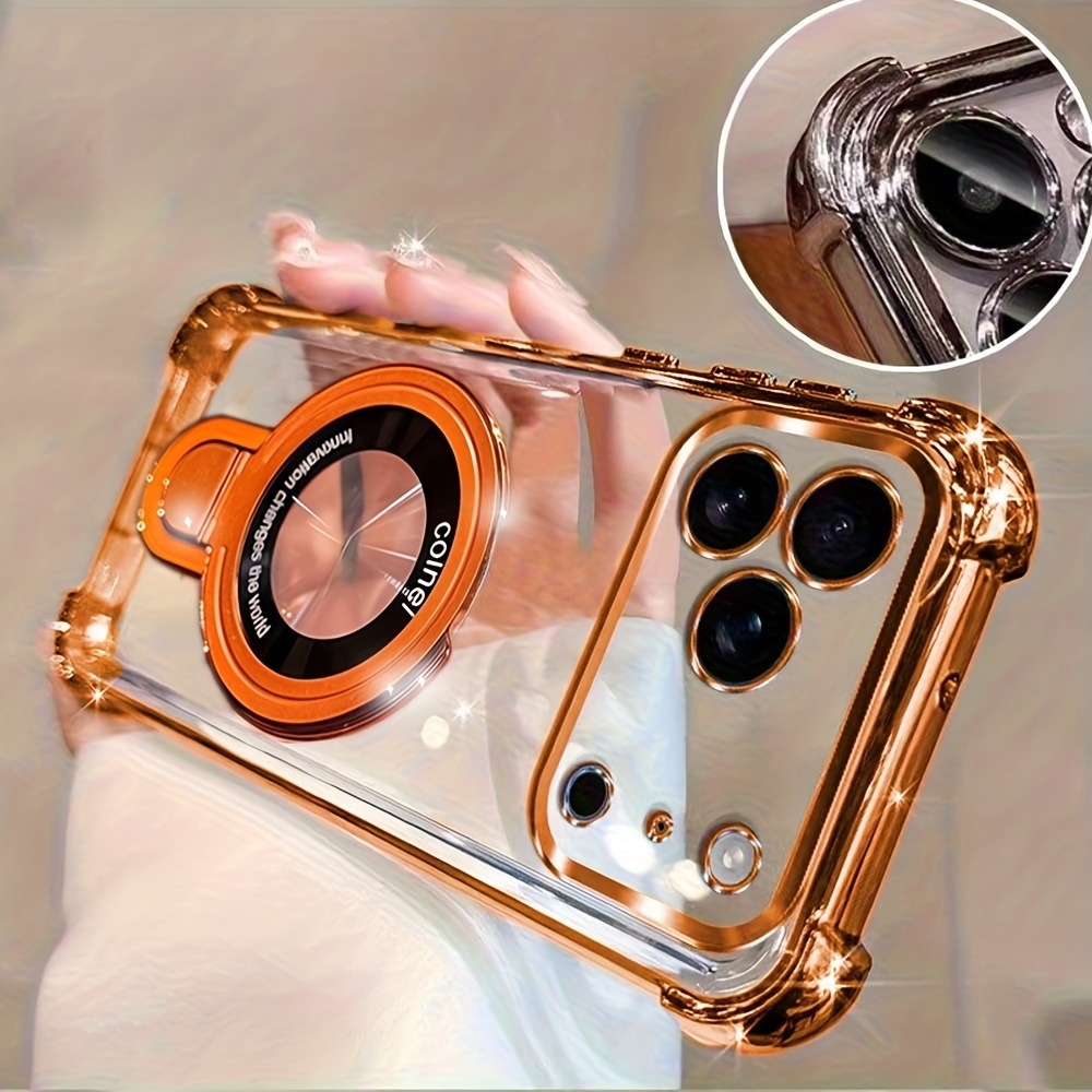 Phone Accessories Holder - Funda de Teléfono Transparente de Lujo