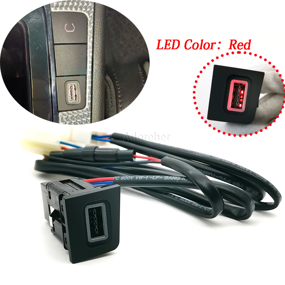 Phone Accessories Red - Cargador de teléfono para coche con