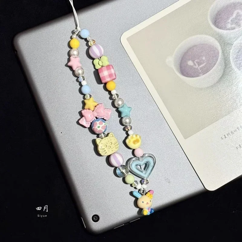 Phone Accessories Diy - Colgante de Teléfono con Cuentas Coloridas