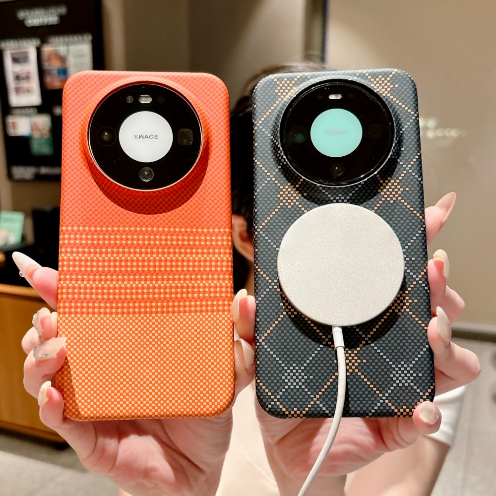 Huawei Pura 70 - Funda magnética de lujo con medio