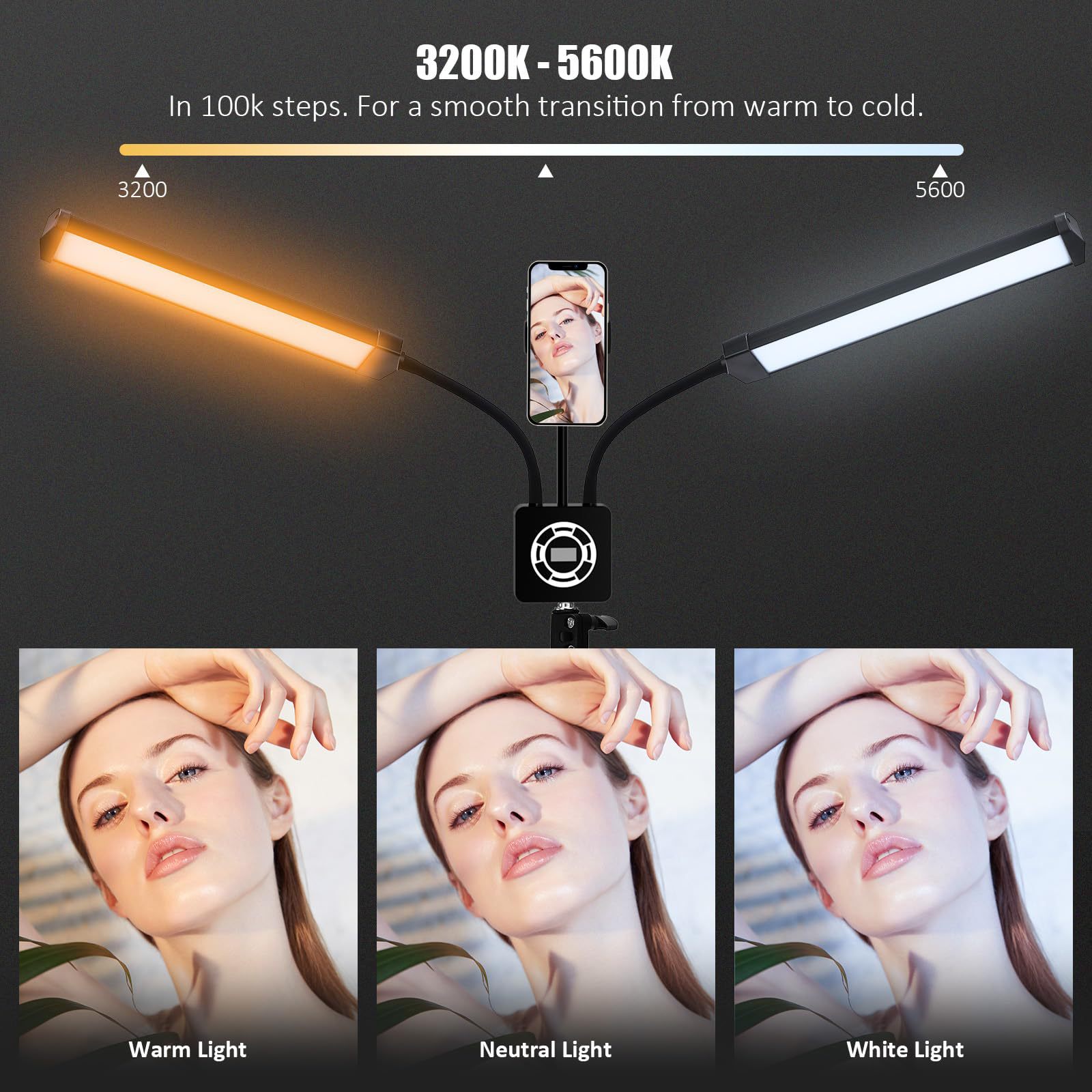 Luz de relleno LED de doble br - Led Strip Selfie reseña y precio