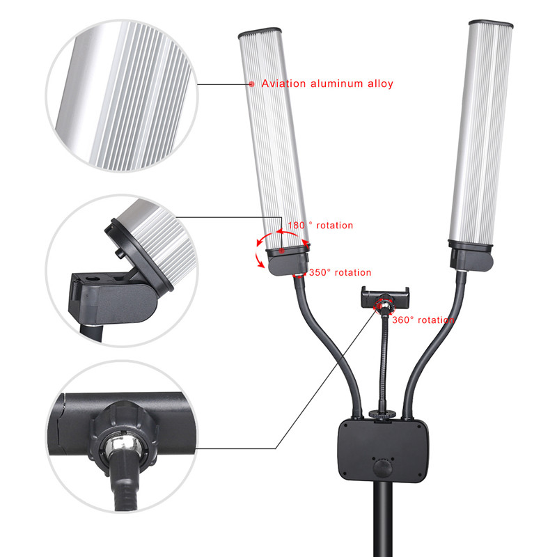 Luz de relleno LED de doble br - Led Strip Selfie reseña y precio