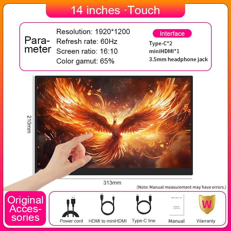 Monitor Portátil de 14 Pulgada - Phone Accessories Display Board reseña y precio