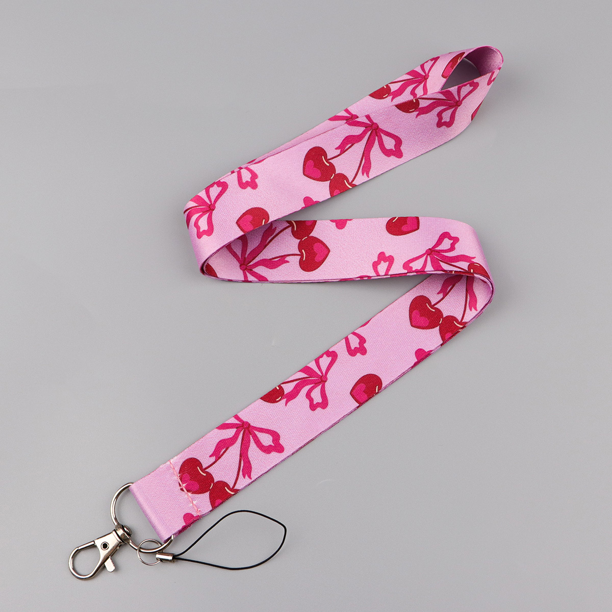 Llavero de cordón rosa cereza  - Phone Accessories Red reseña y precio