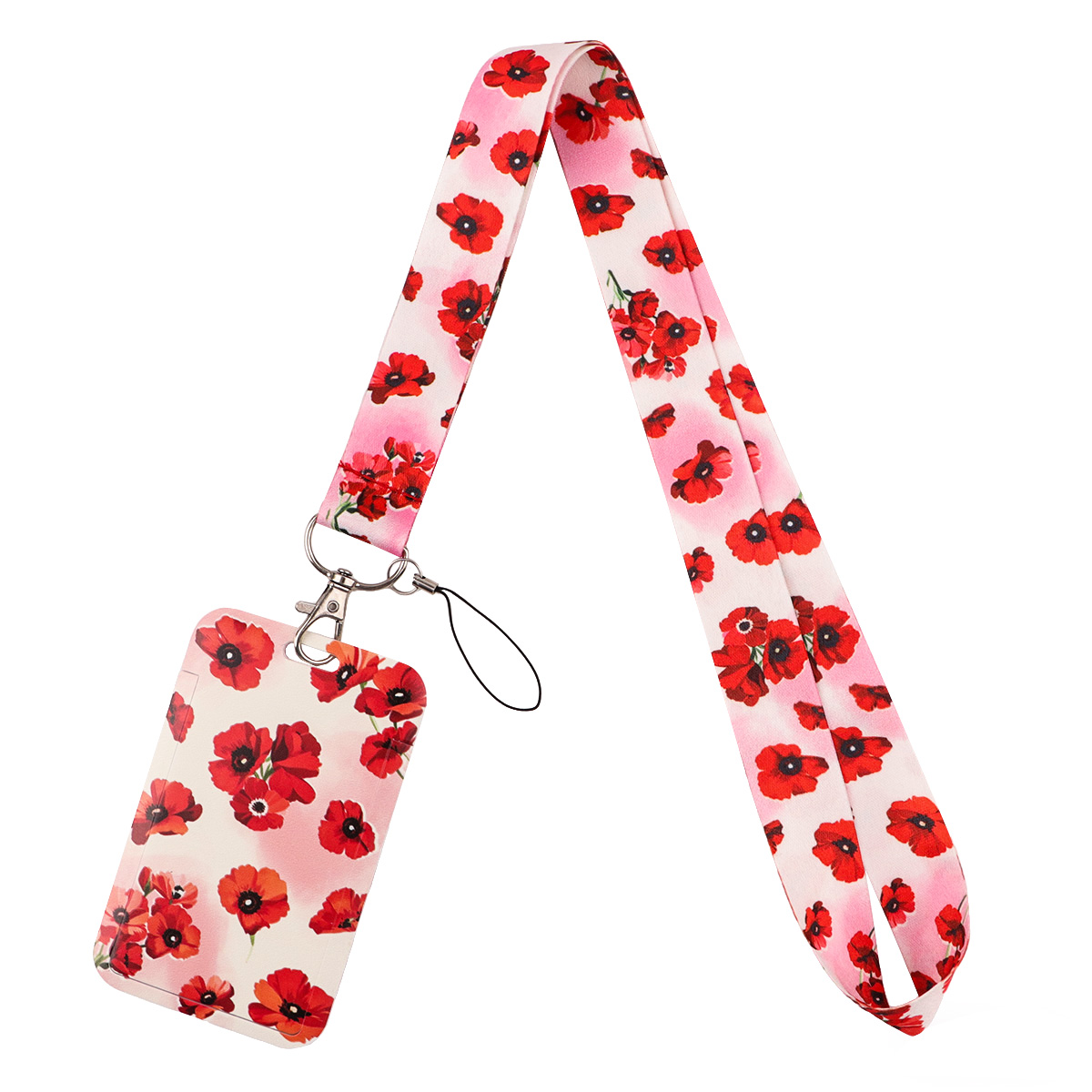 Llavero de cordón rosa cereza  - Phone Accessories Red reseña y precio