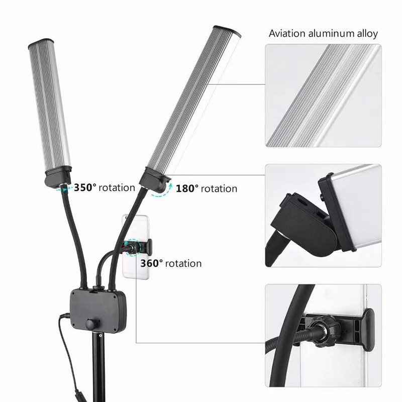 Luz LED de vídeo de 45W, luz L - Led Strip Selfie reseña y precio